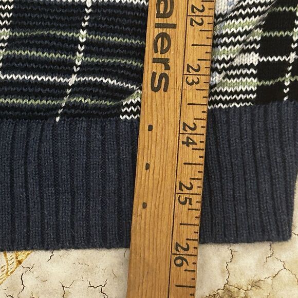 Brooks Brothers Men's XL Sweater Plaid Blue Crewneck Pullover‎ Preppy - Picture 6 of 6